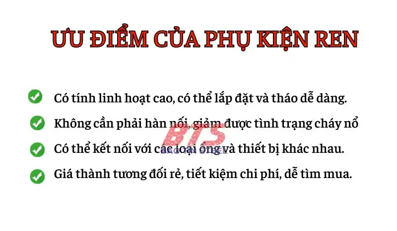 Ưu điểm của phụ kiện ren Siam