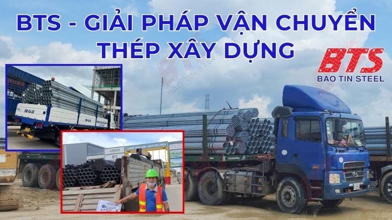 Giải pháp vận chuyển thép xây dựng giá rẻ