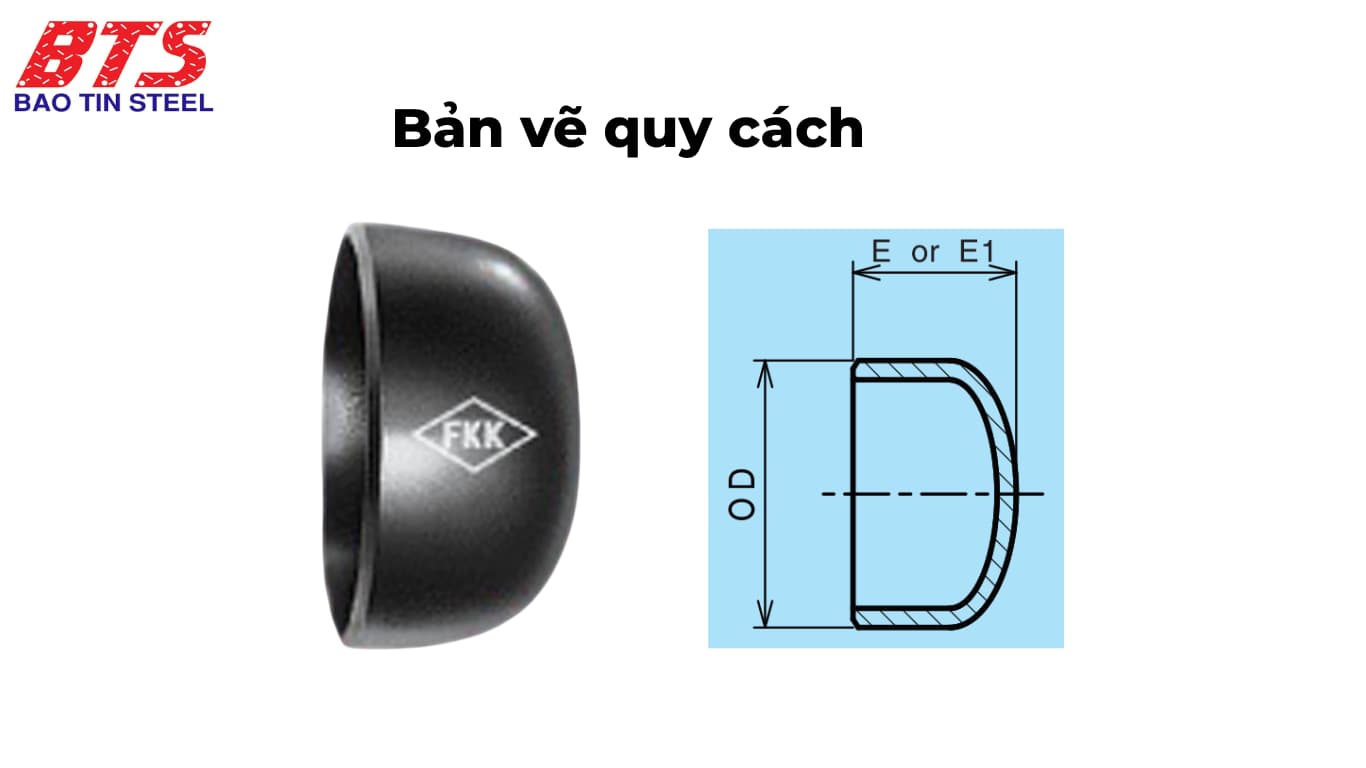 Bản vẽ quy cách chén hàn FKK