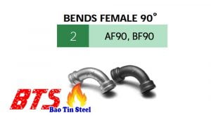 Bends female 90° Siam