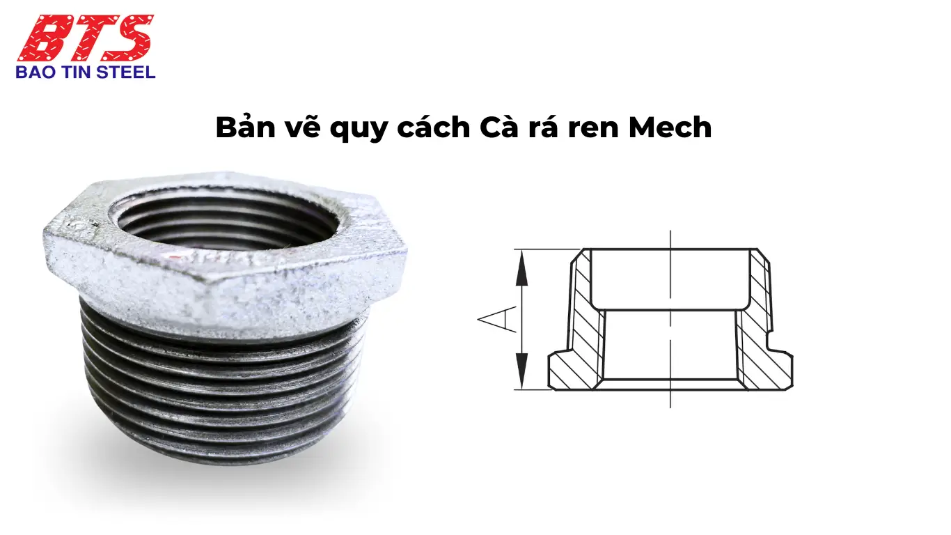 Bản vẽ quy cách cà rá Mech