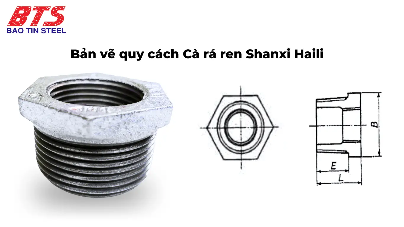Bản vẽ quy cách cà rá Shanxi Haili