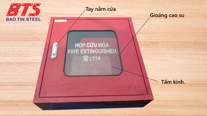 Cấu tạo tủ chữa cháy Cấu tạo vỏ tủ chữa cháy trong nhà