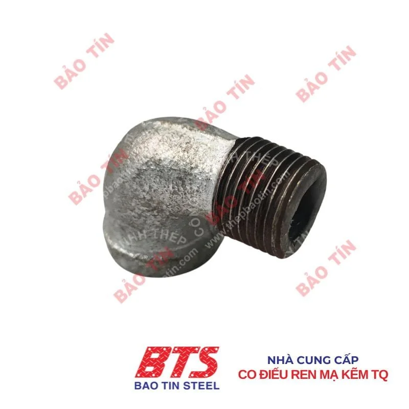 Co điếu ren mạ kẽm 90 độ