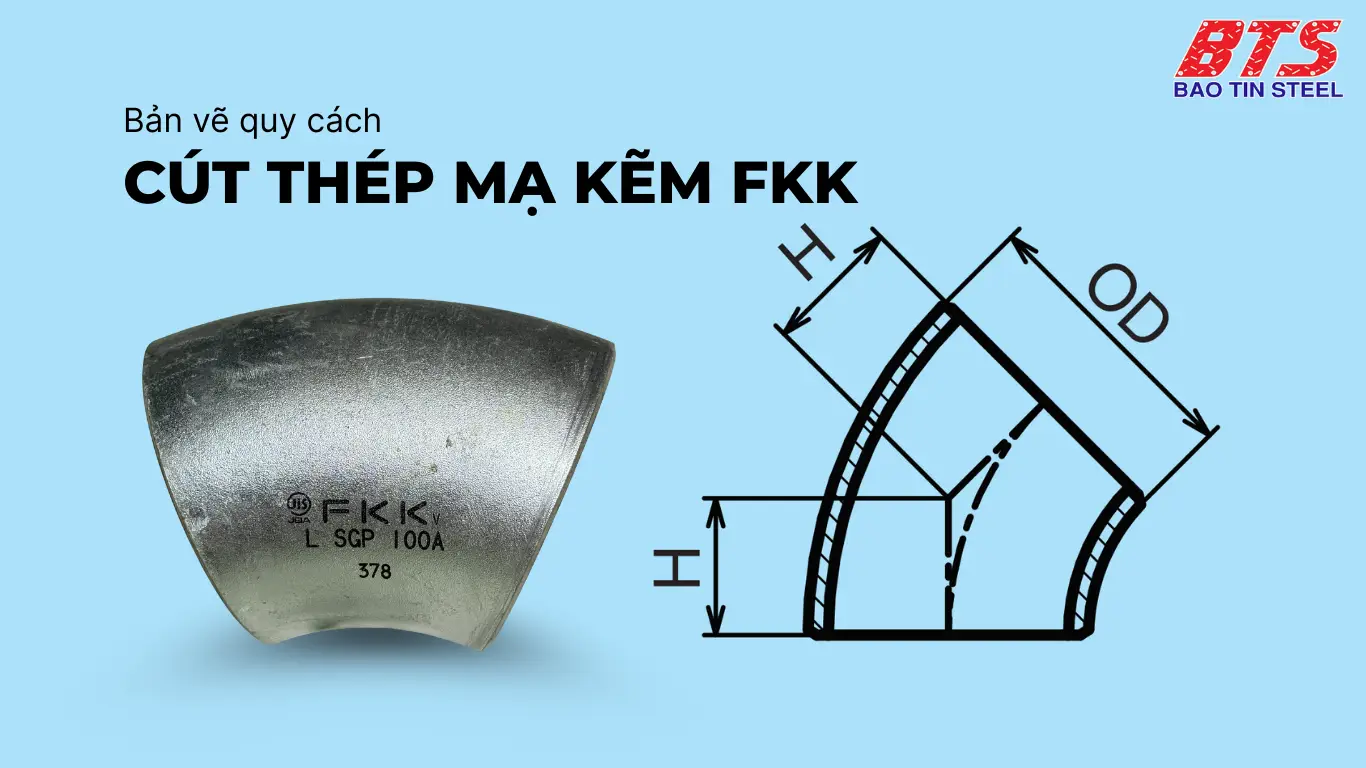 Bản vẽ quy cách co thép FKK