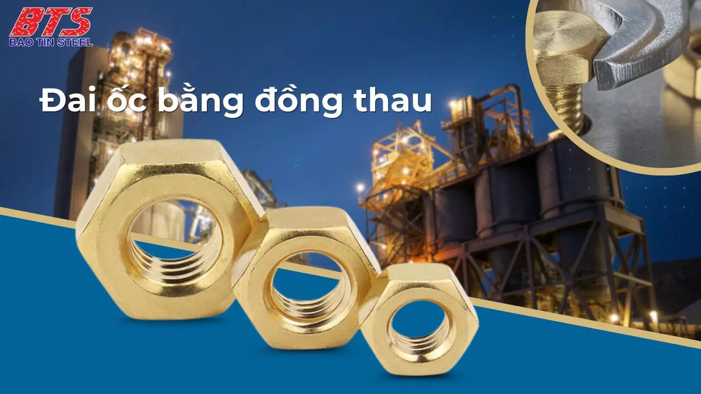 Đai ốc bằng đồng thau