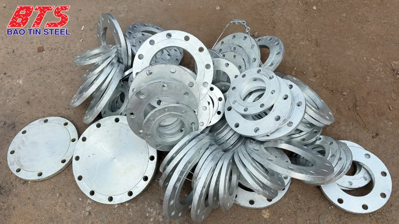 Mặt bích thép mạ kẽm tại Thép Bảo Tín
