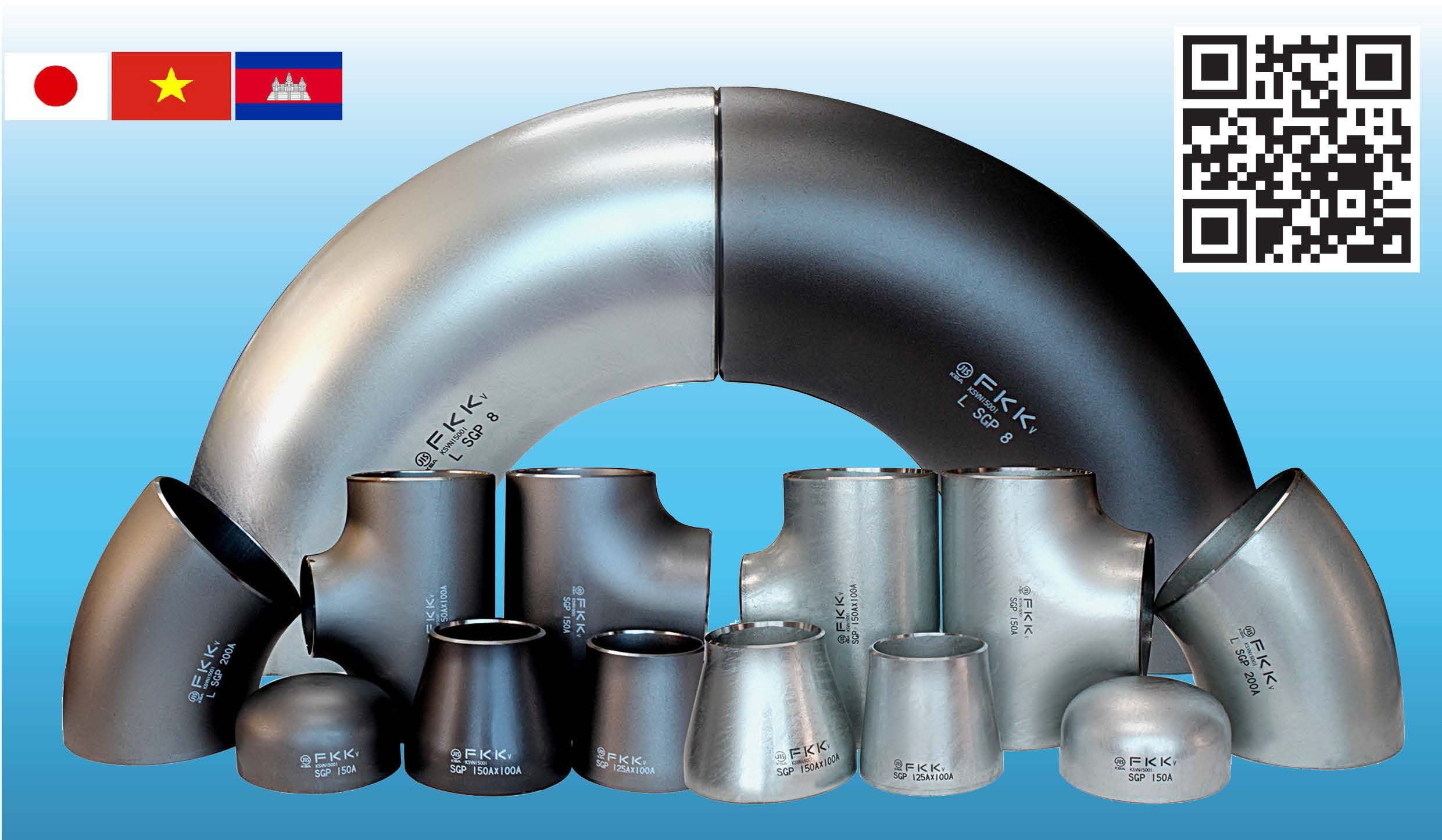 welded steel pipe fittings FKK Vietnam