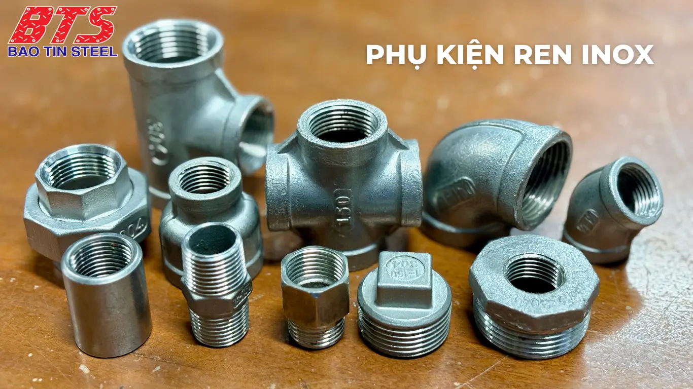 Các loại phụ kiện ren inox