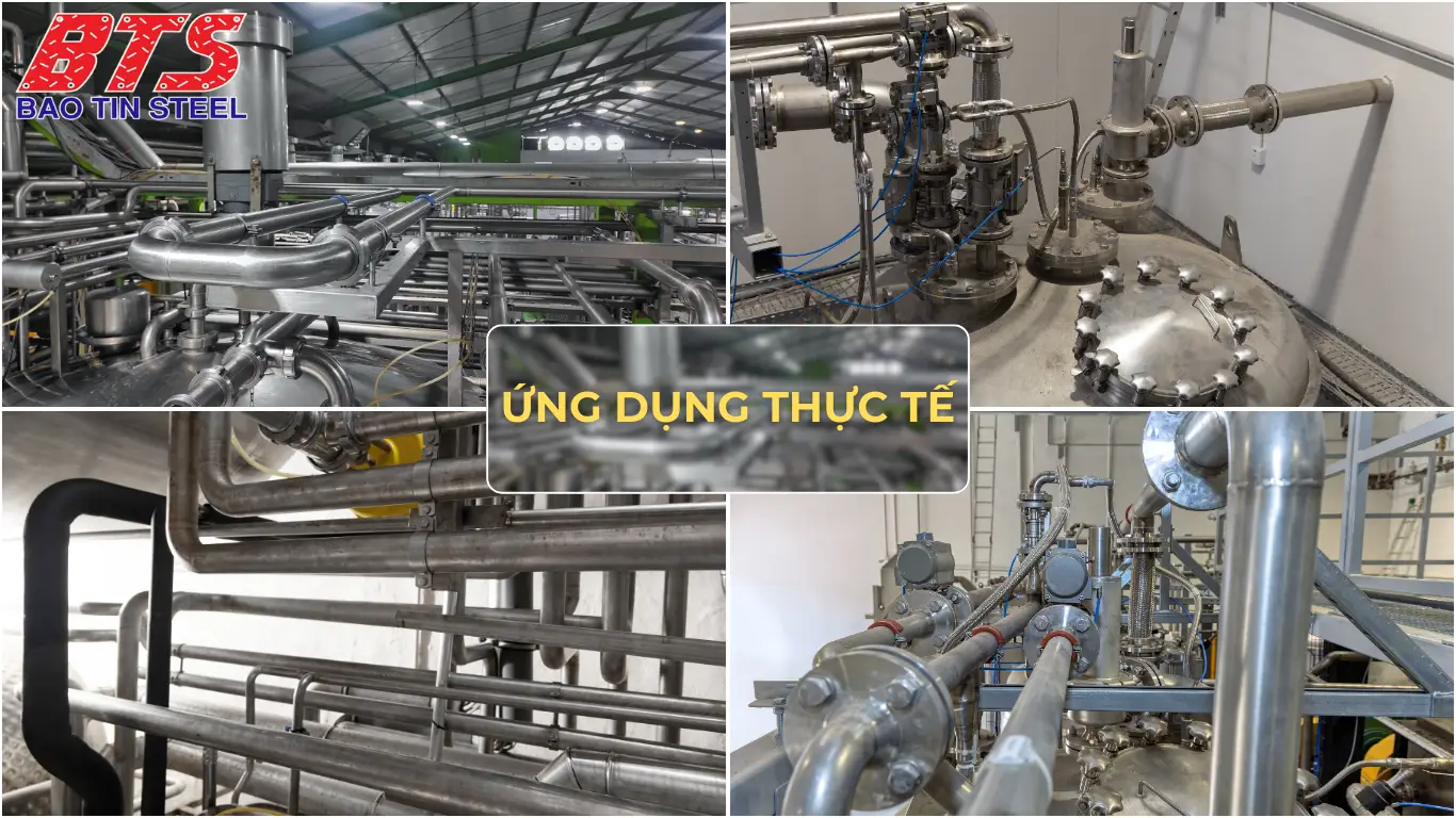 Ứng dụng thực tế của phụ kiện ren inox