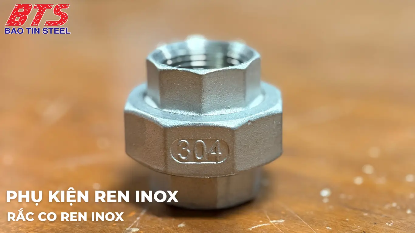 Rắc co ren inox