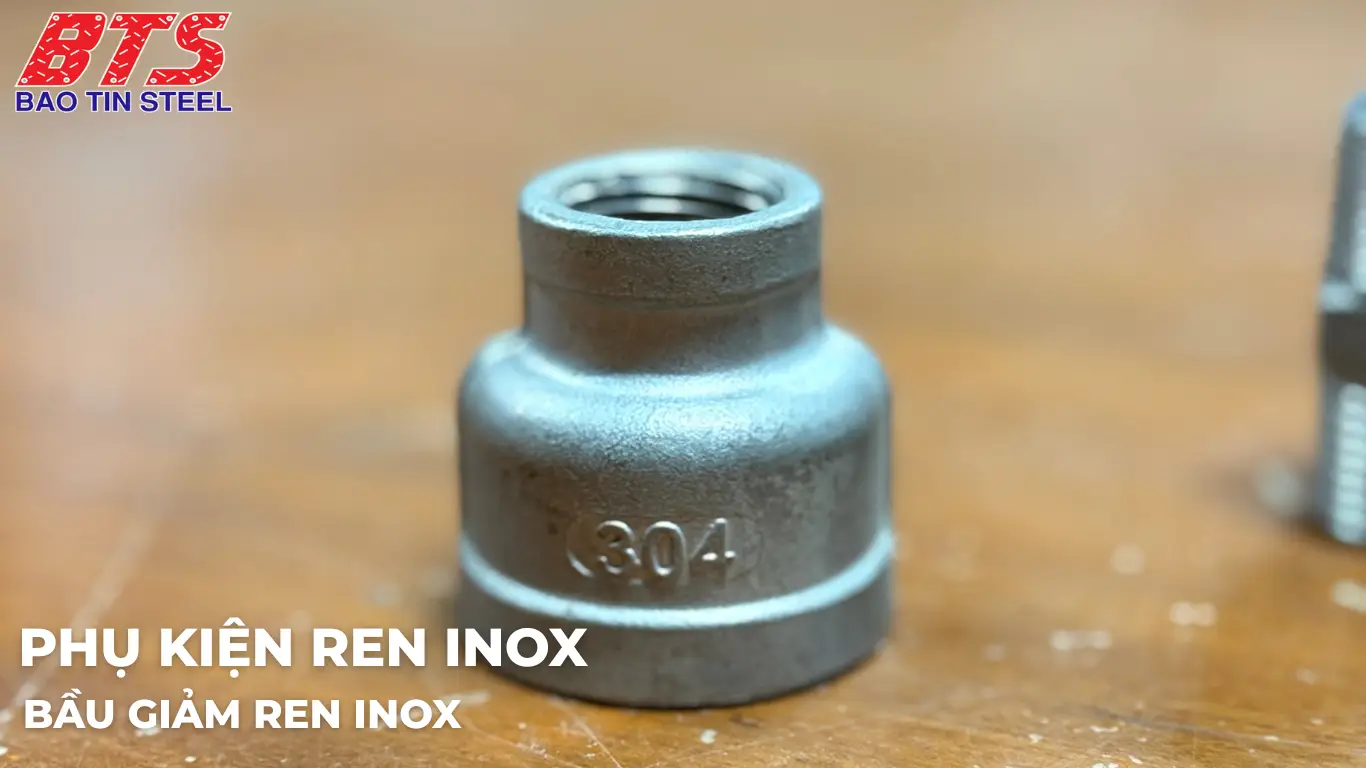 Phụ kiện bầu giảm ren inox