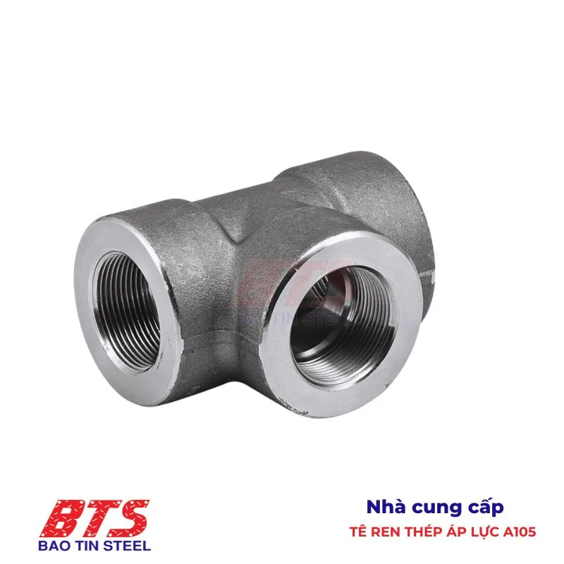 Tê ren thép âp lực A105