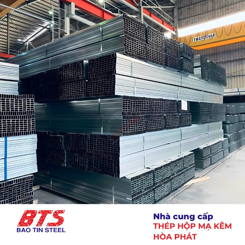 Thép hộp mạ kẽm Hòa Phát