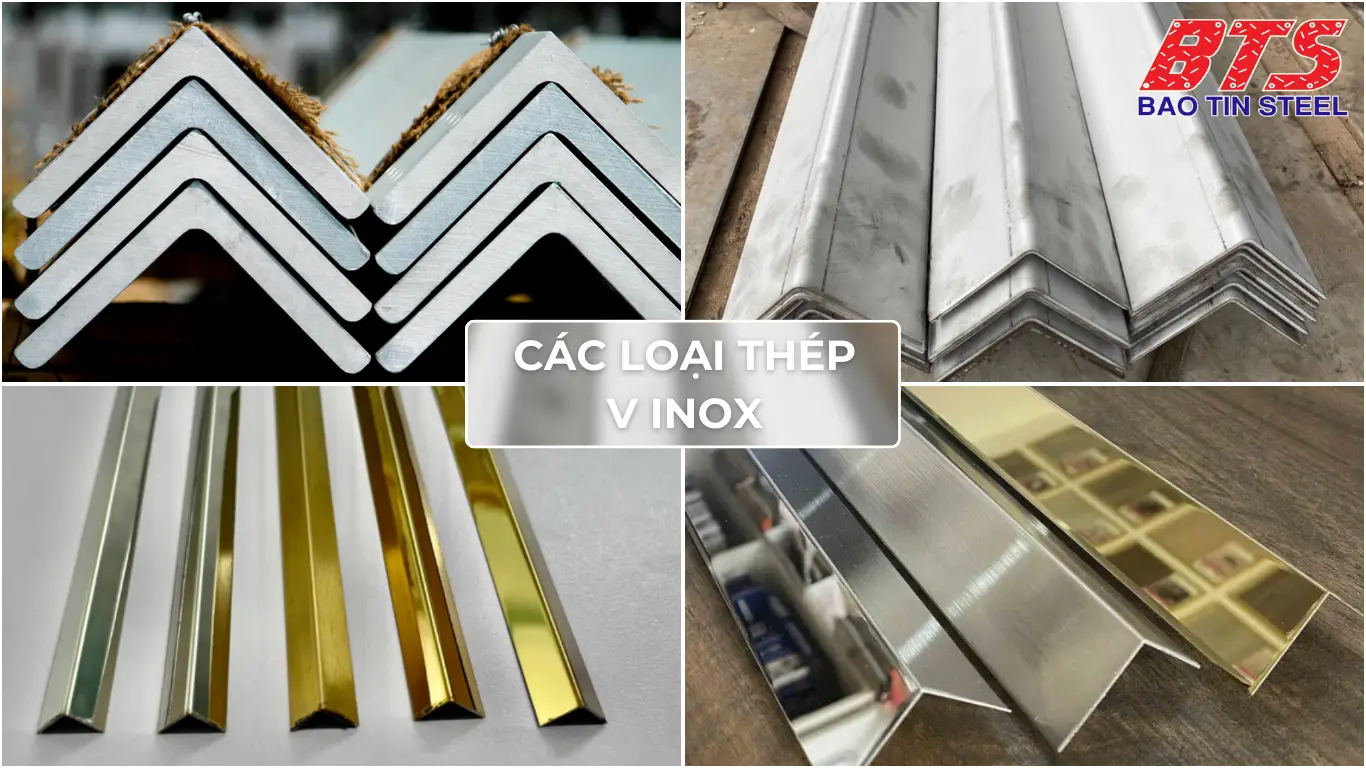 Các loại thép V inox phổ biến