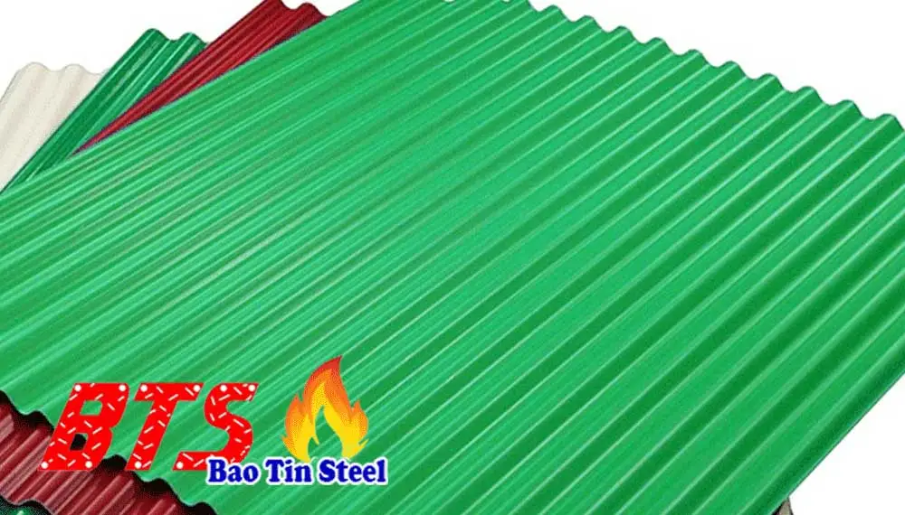 tôn mạ kẽm màu