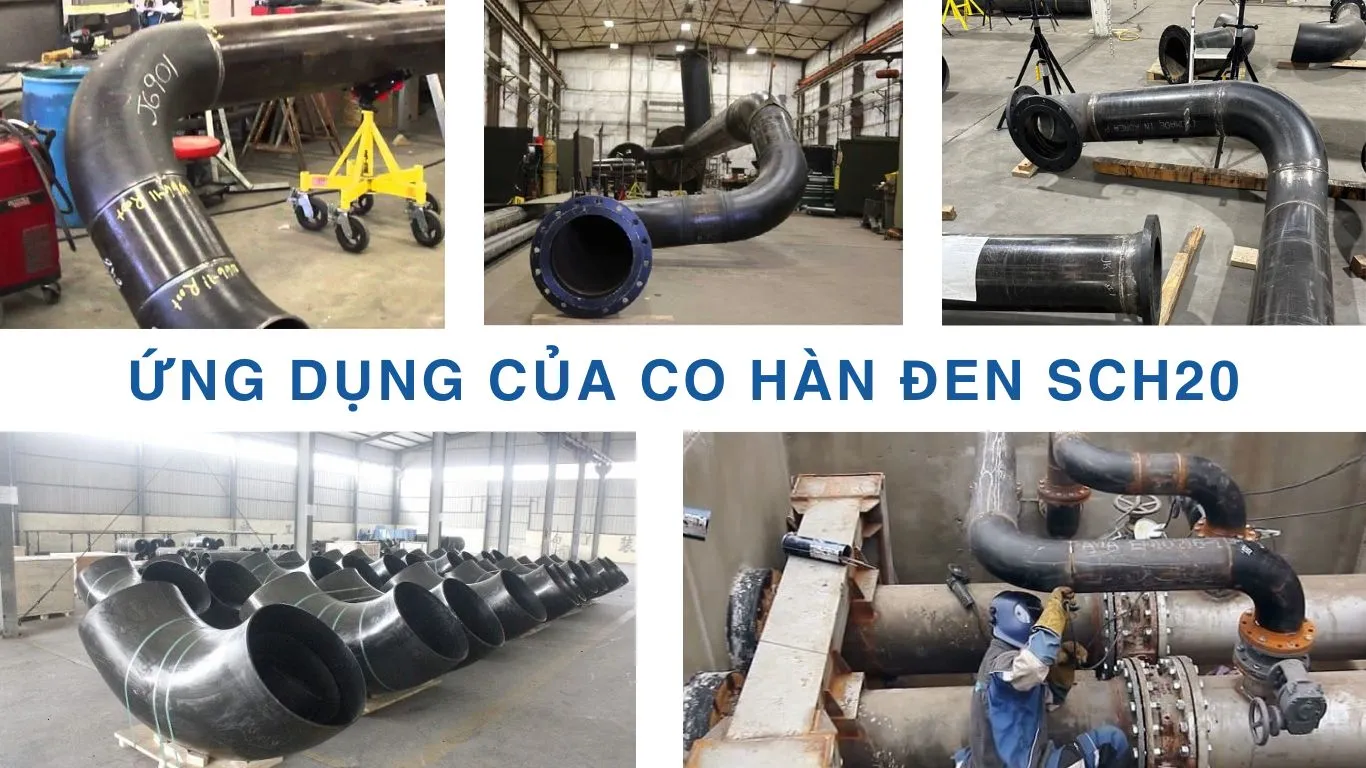 Ứng dụng co thép hàn đen SCH20