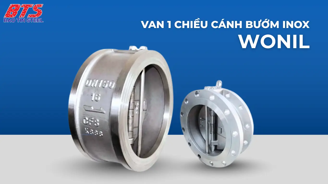 Van 1 chiều cánh bướm inox