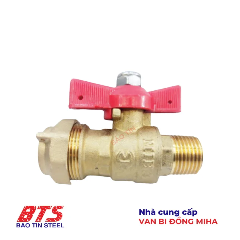 Van bi đồng liên hợp MIHA ren ngoài tay bướm ABS