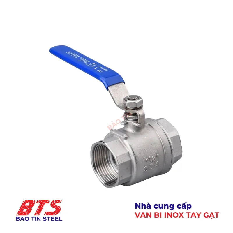 Van bi inox tay gạt nối ren