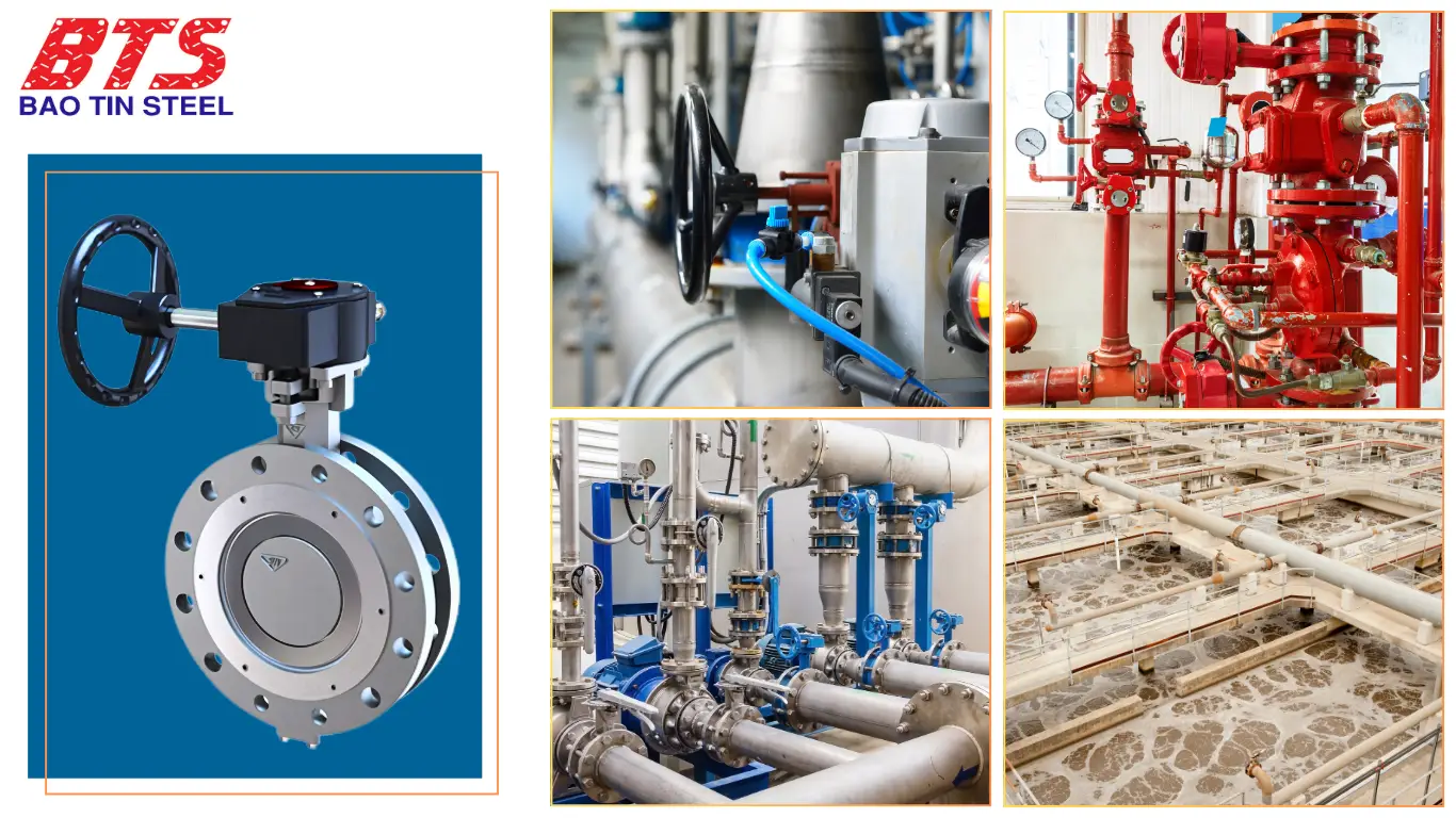Một số ứng dụng thực tế của van bướm Samwoo