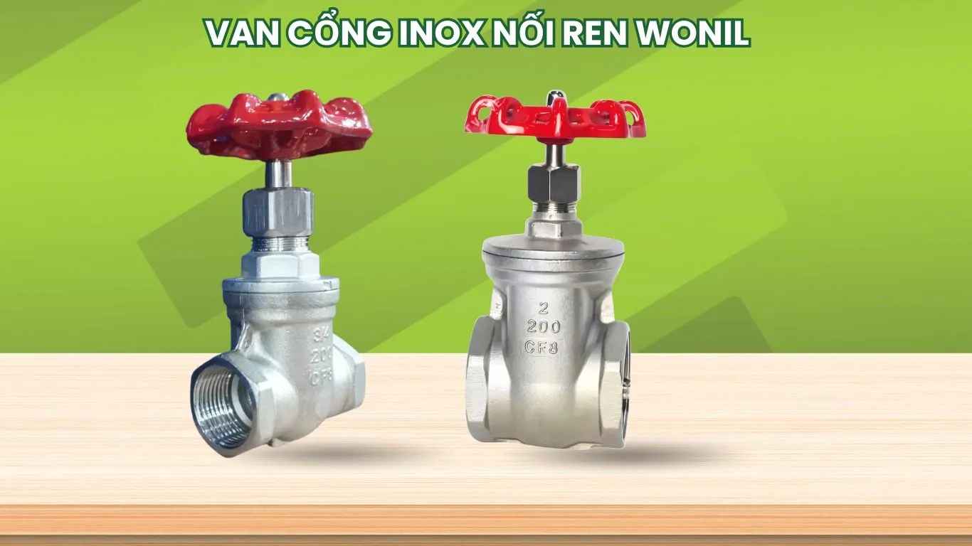 Van cổng inox nối ren Wonil