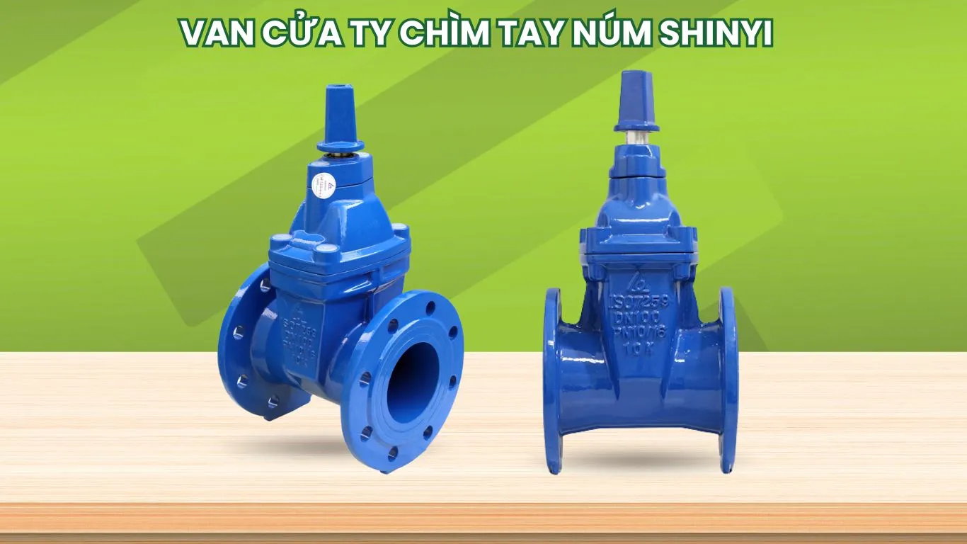 Van cửa ty chìm bằng gang ShinYi tay núm