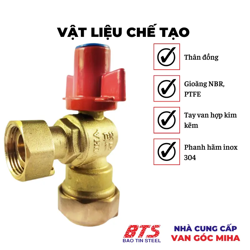 វ៉ាន​ Brass combination angle valve