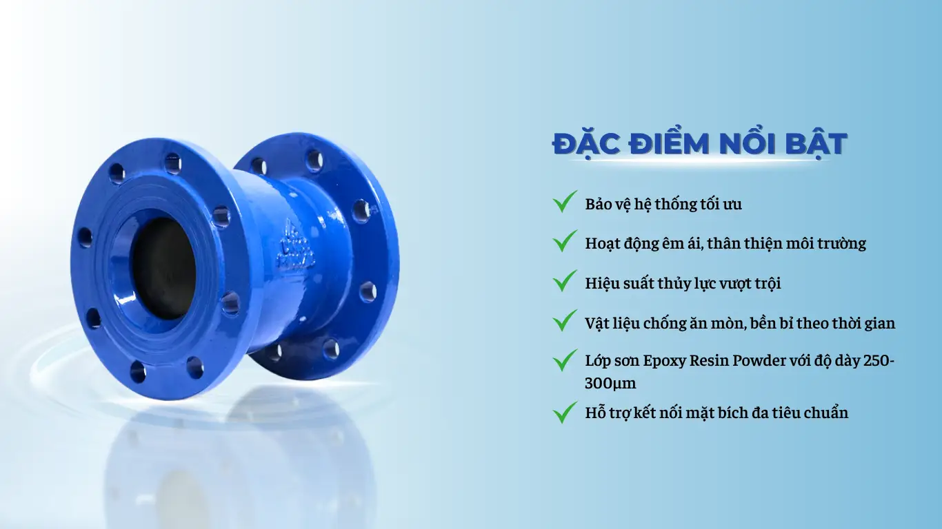 Đặc điểm nổi bật của van một chiều lò xo Shin Yi