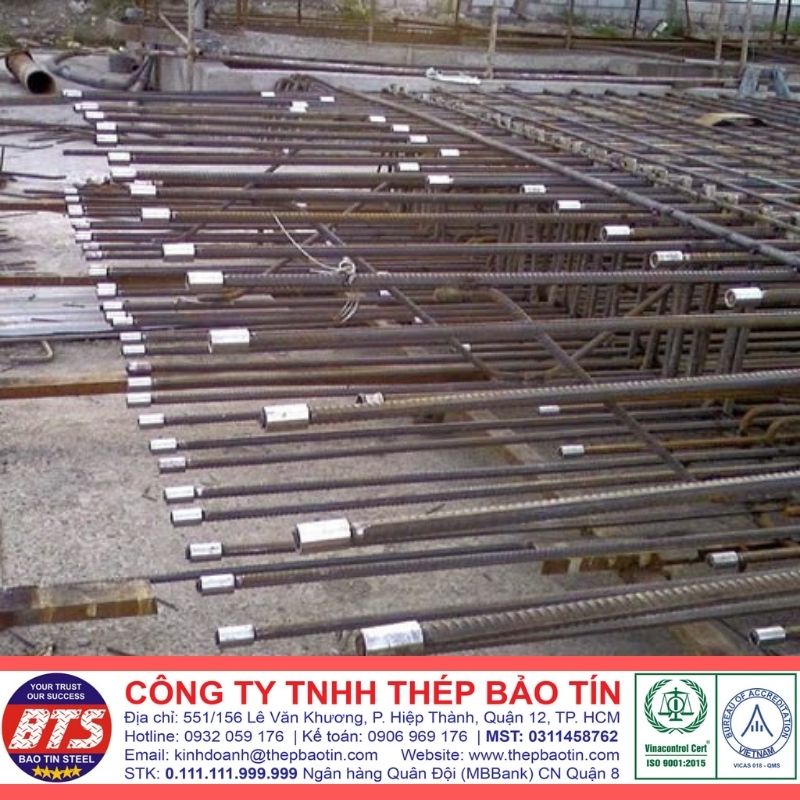 Ảnh thực tế công trình sử dụng Coupler nối thép D16