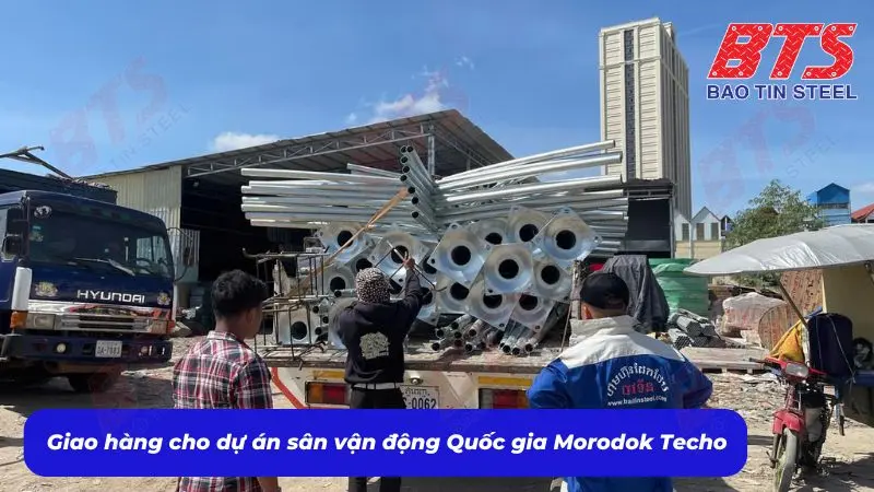 Vai trò của Thép Bảo Tín trong công trình sân vận động Quốc gia Morodok Techo