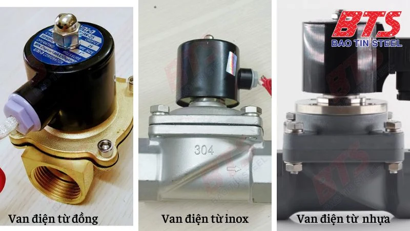 Phân loại van điện từ theo vật liệu