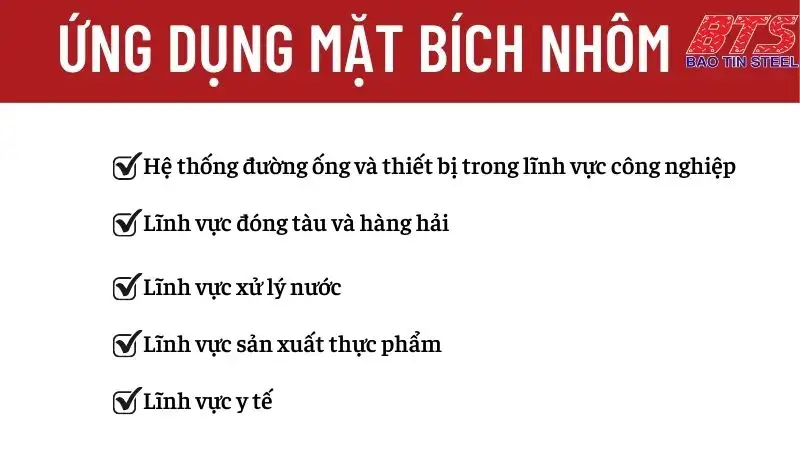 Ứng dụng của bích nhôm