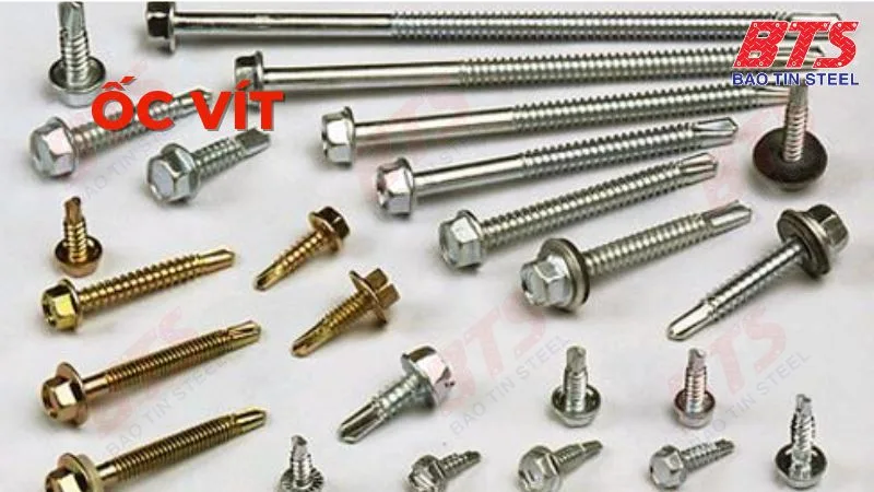 So sánh giữa bu lông và ốc vít