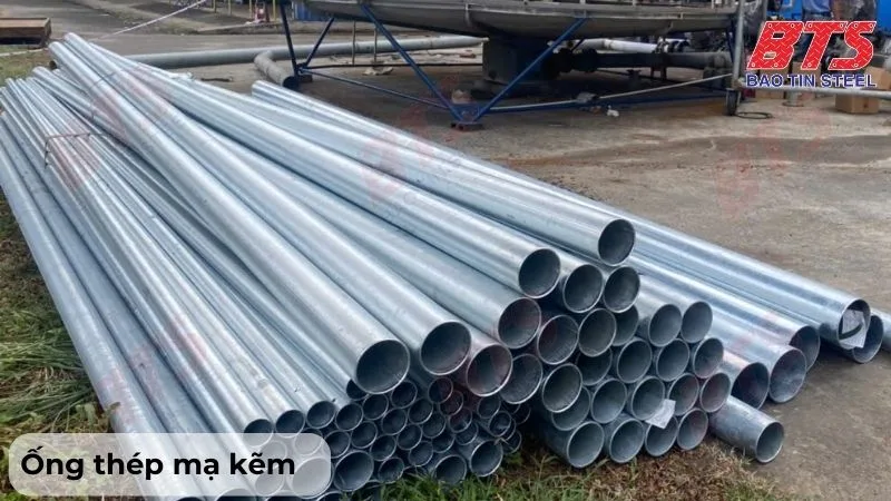 Ống thép mạ kẽm trong thi công đường ống