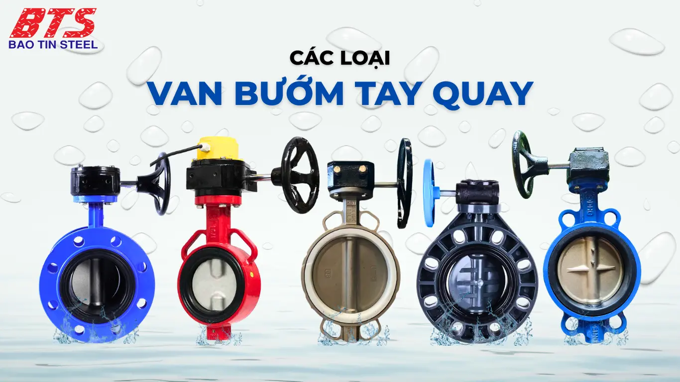 Các chủng loại van bướm vô lăng