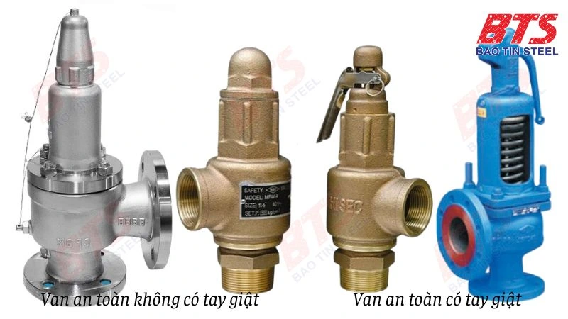 Van an toàn tay gật và không tay gật