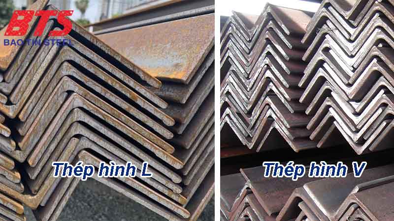 Phân biệt thép hình L và thép hình V
