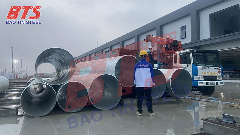 Ống hàn xoắn cho dự án Quanta 