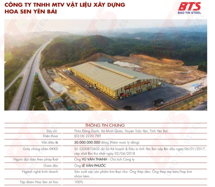 Nhà máy thép Hoa Sen Yên Bái