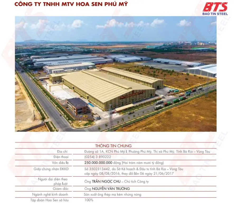 Công ty TNHH MTV Hoa Sen Phú Mỹ