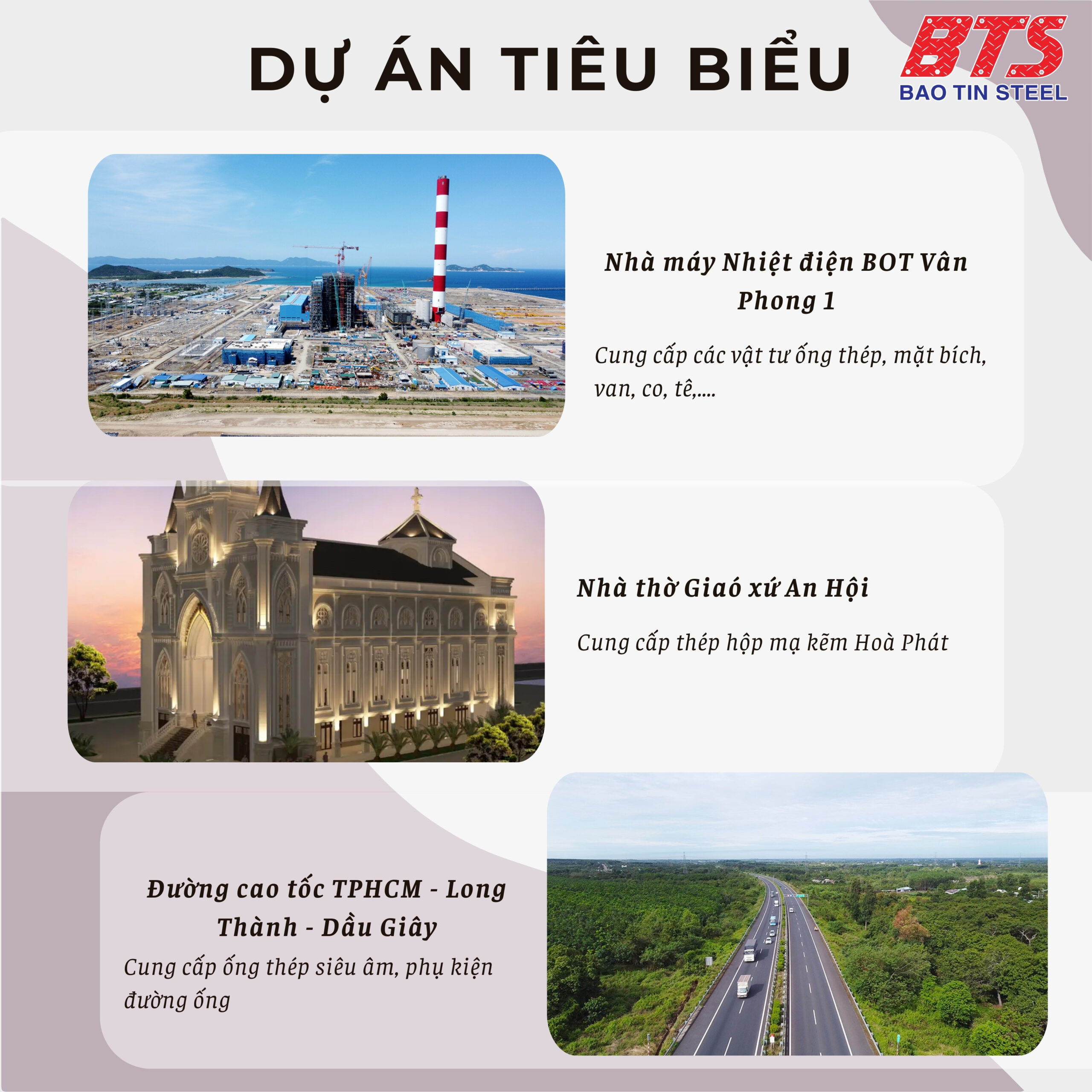 Dự án tiêu do Thép Bảo Tín đảm nhận 