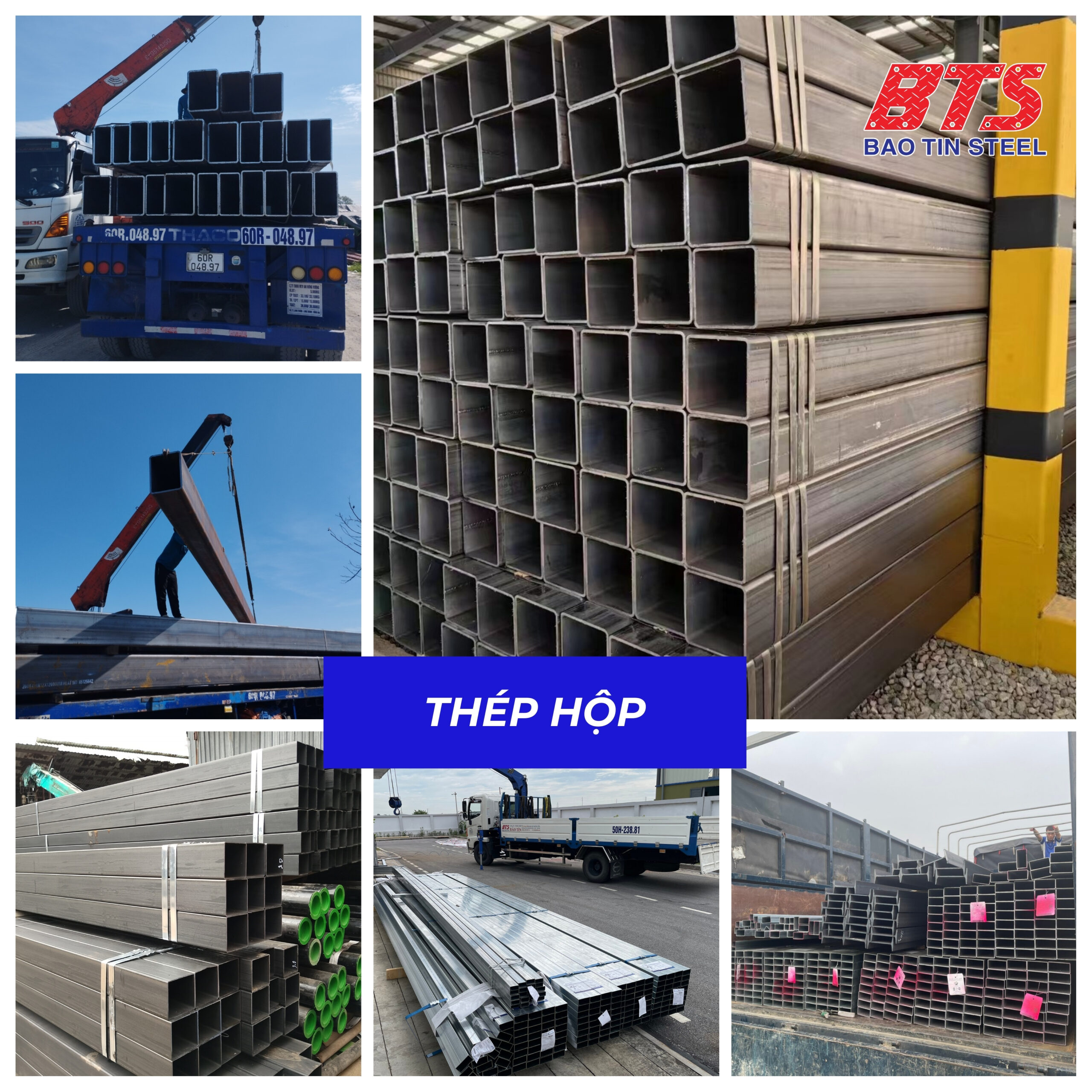 Thép hộp các loại tại Thép Bảo Tín 