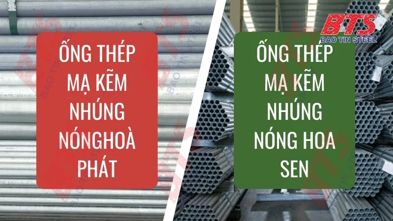 Ống kẽm nhúng nóng hiện nay có giá bao nhiêu?