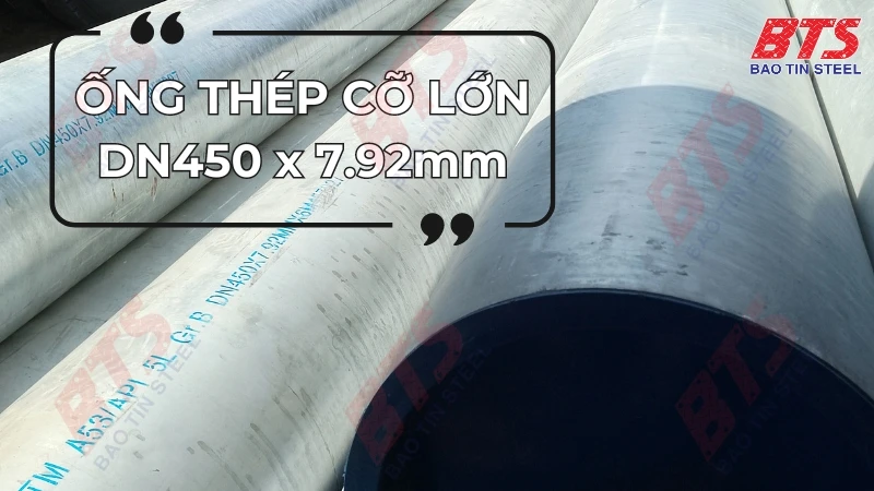 Big size steel pipe DN450 x 7.92mm