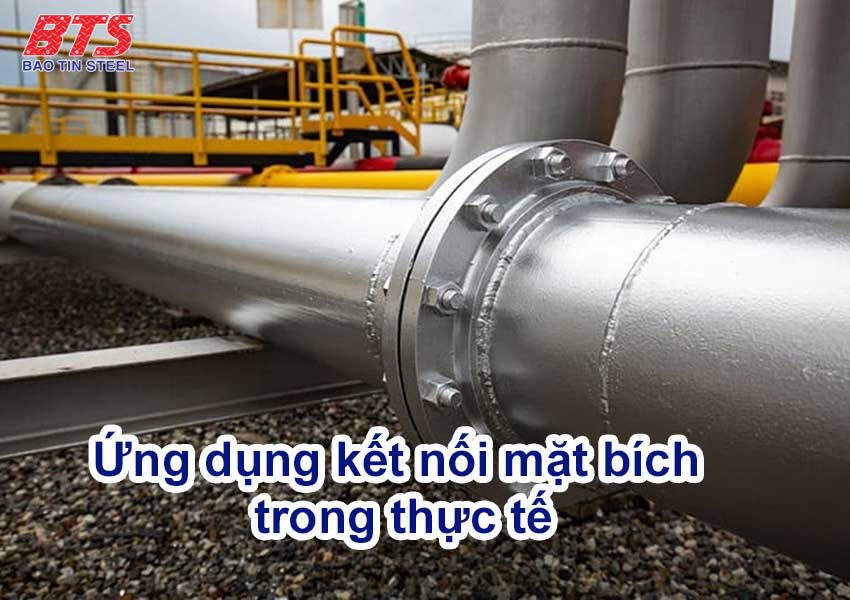 Ứng dụng lắp đặt kết nối mặt bích