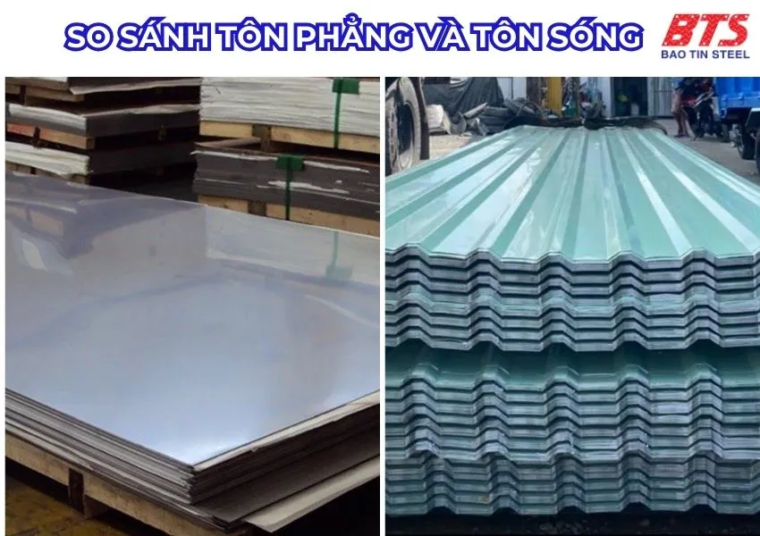 Tôn phẳng và tôn sóng