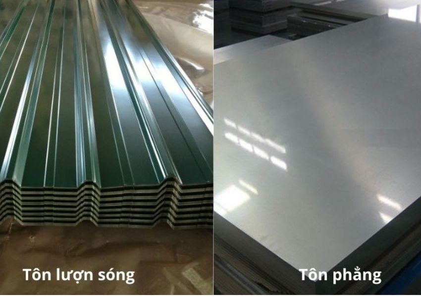 So sánh tole phẳng và tole sóng 