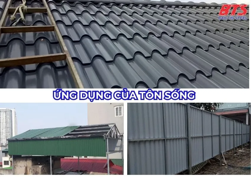 Ứng dụng của tôn sóng Ứng dụng của tôn sóng