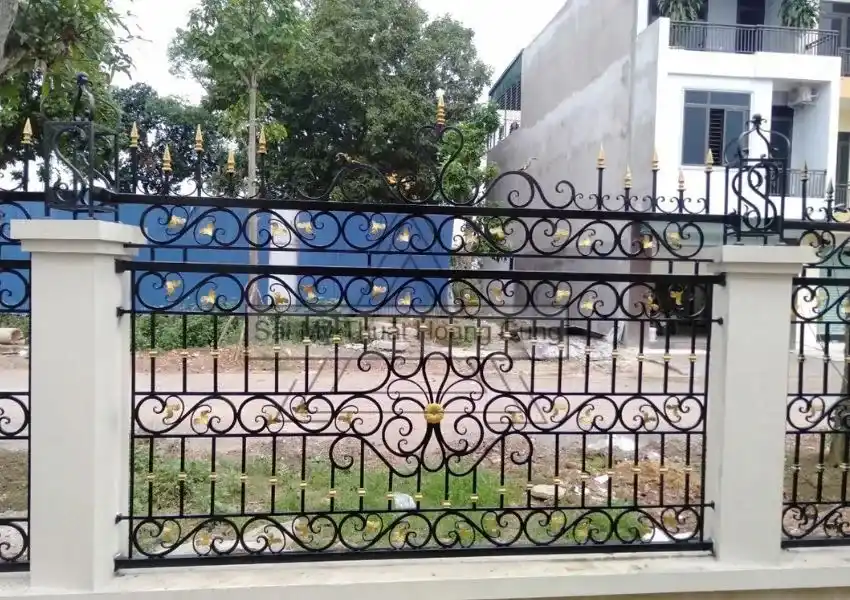 Hàng rào đẹp bằng thép hộp